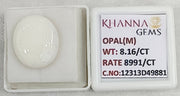 8.16/CT Natural FIRE OPAL with Govt. Lab Certificate-12313D49881
